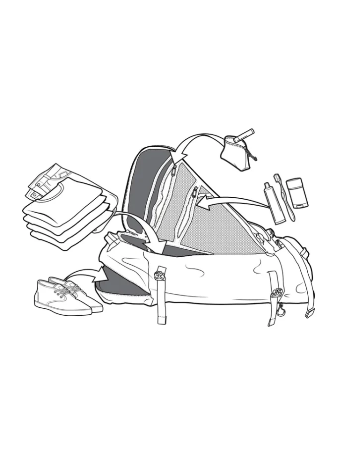 Borsa da viaggio Burton Multipath 90L Checked