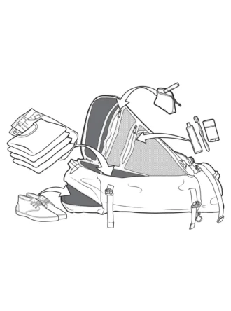 Borsa da viaggio grande Burton Multipath 90L