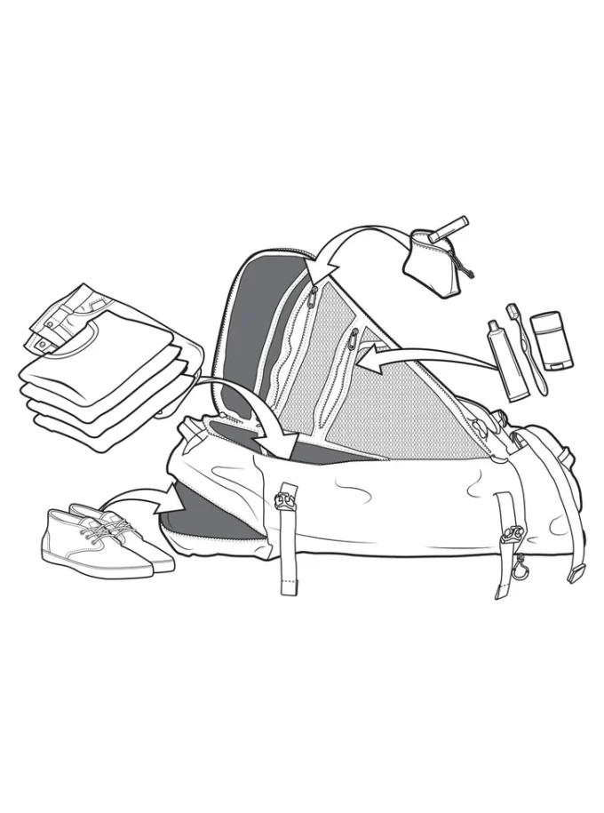 Borsa da viaggio grande Burton Multipath 90L Borsa da viaggio grande Burton Multipath 90L