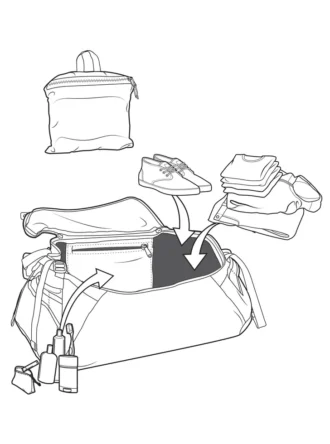 Borsa da viaggio piccola Burton Multipath 40L