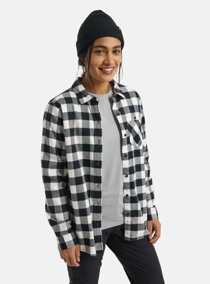 Camicia a maniche lunghe in flanella Burton Favorite da donna Camicia a maniche lunghe in flanella Burton Favorite da donna