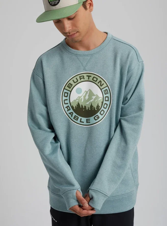 Felpa Burton Oak Crew da uomo Felpa Burton Oak Crew da uomo
