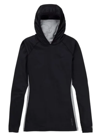 Felpa con cappuccio a collo lungo Burton Midweight X Base Layer da donna