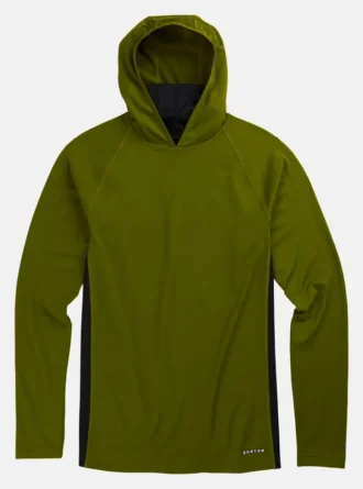 Felpa con cappuccio e collo lungo Burton Midweight X Base Layer da uomo