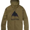 Felpa con cappuccio e zip integrale Burton Oak da uomo Felpa con cappuccio e zip integrale Burton Oak da uomo