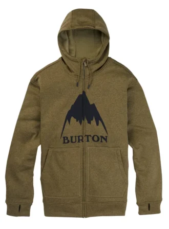Felpa con cappuccio e zip integrale Burton Oak da uomo