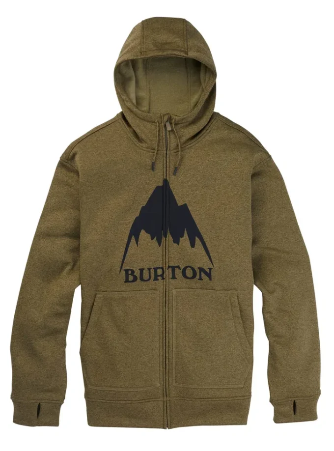 Felpa con cappuccio e zip integrale Burton Oak da uomo Felpa con cappuccio e zip integrale Burton Oak da uomo