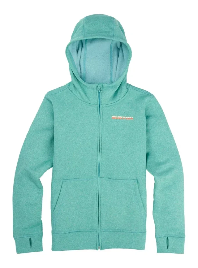 Felpa con cappuccio e zip integrale Burton Oak per bambini Felpa con cappuccio e zip integrale Burton Oak per bambini