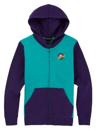 Felpa con cappuccio e zip integrale Burton Retro Mountain per bambini