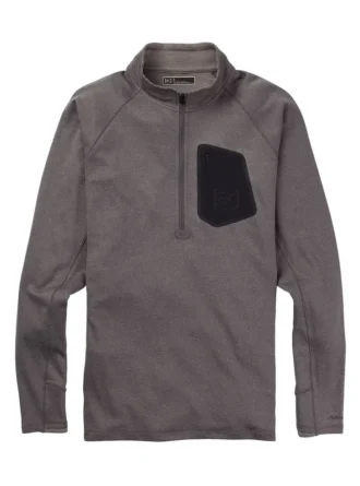 Maglia intima da uomo Burton [ak]® Baker Power Wool™ con zip a un quarto