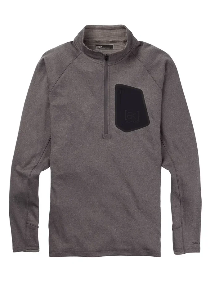 Maglia intima da uomo Burton [ak]® Baker Power Wool™ con zip a un quarto