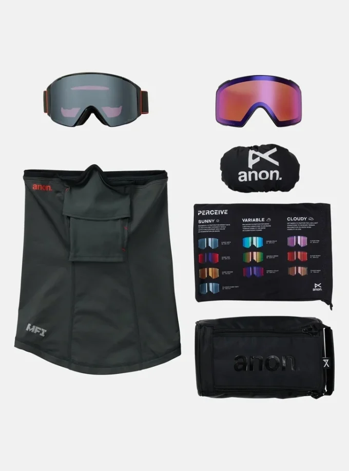 Maschera Anon M4S (cilindrica) + lente bonus + maschera MFI® Maschera Anon M4S (cilindrica) + lente bonus + maschera MFI®