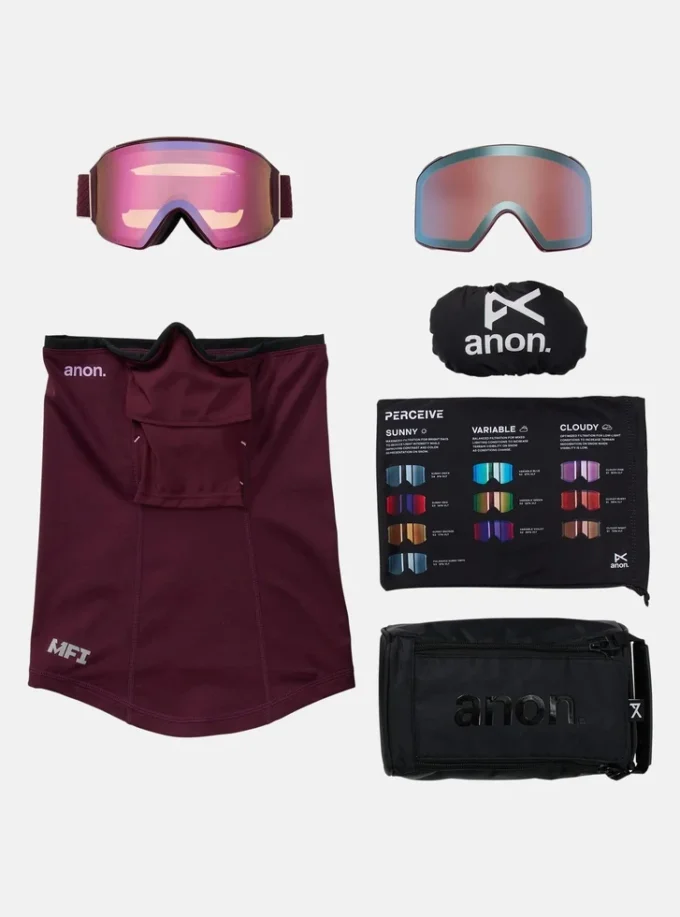 Occhiali Anon M4 (cilindrici) + lenti bonus + maschera MFI® Occhiali Anon M4 (cilindrici) + lenti bonus + maschera MFI®