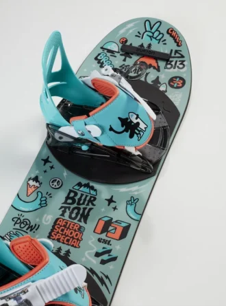 Pacchetto snowboard e attacchi Burton After School Special per bambini