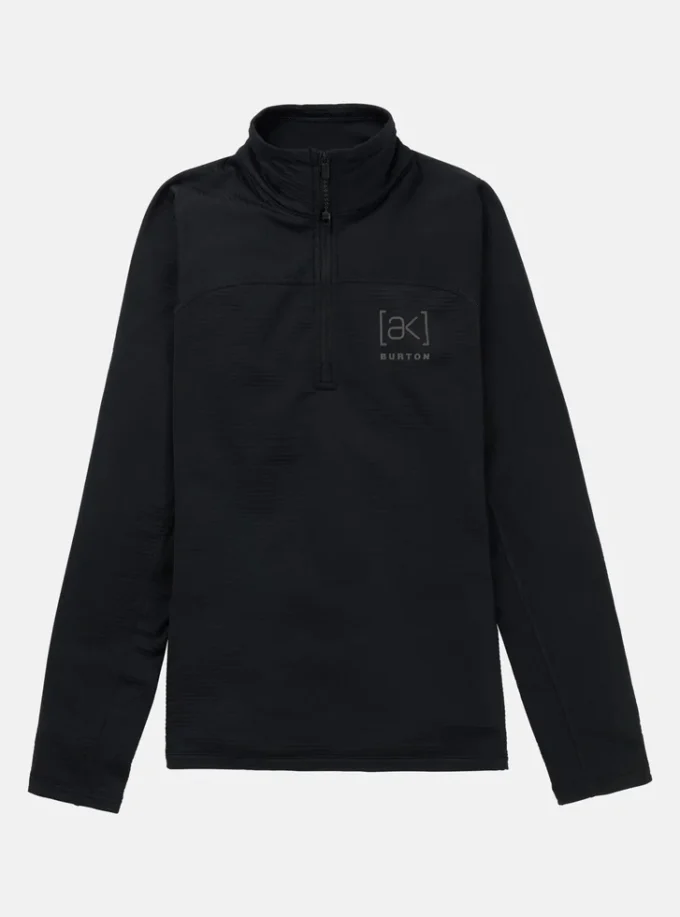 Pile Burton [ak]® Helium Grid Quarter-Zip da donna