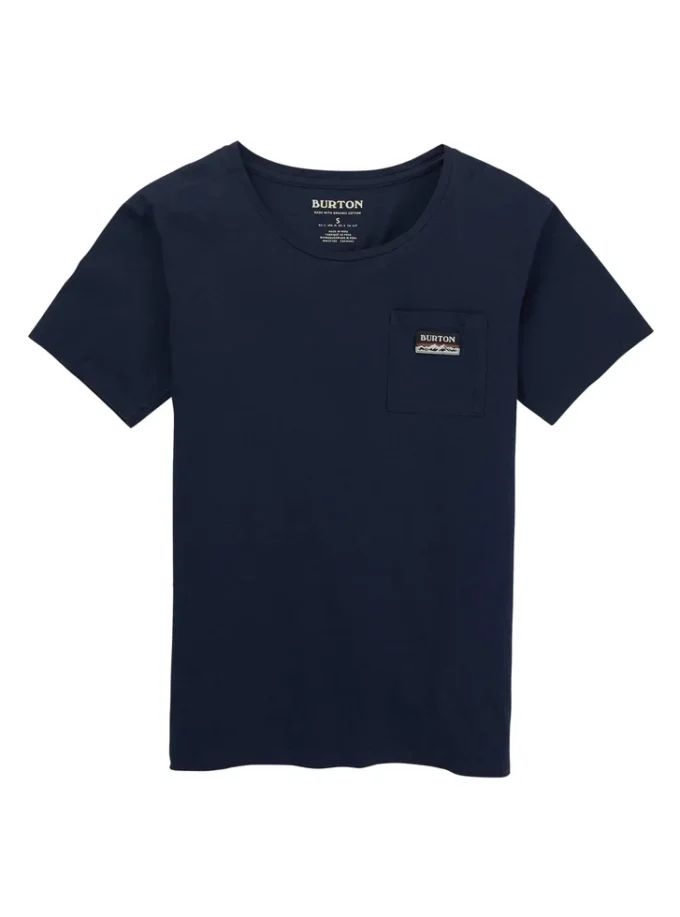 T-shirt da donna Burton Classic a maniche corte con taschino T-shirt da donna Burton Classic a maniche corte con taschino