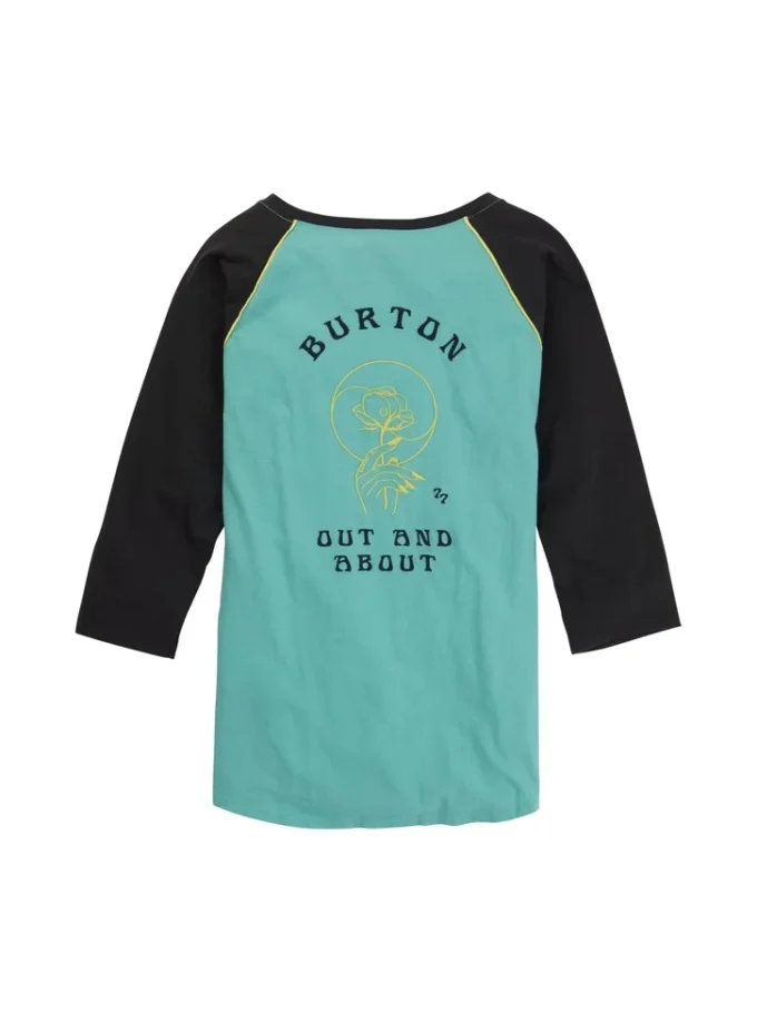 T-shirt raglan Burton Caratunk da donna