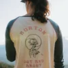 T-shirt raglan Burton Caratunk da donna